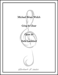 Crisp & Clear SATB choral sheet music cover Thumbnail